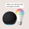Echo Dot (5th Gen) | Charcoal with Sengled Smart Color Bulb 28 51yGc7Of84L