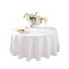 Craft And Party, 120" Round White Premium Polyester Tablecloth, Washable and Wrinkle Resistant Polyester Tablecloth for Wedding, Restaurant or Banquet 25 51yI6nWePQL