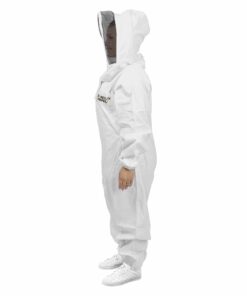 Honey Keeper Professional Cotton Full Body Beekeeping Suit with Self Supporting Veil Hood - Large 11 51yL0z27IXL