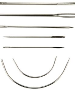 SINGER 01025 Heavy Duty Household Hand Needles, 1 Canvas, 1 Carpet, 1 Leather, 1 Sacks, 1 Sail, 2 Upholstery, Assorted 7/Pkg Single 11 51yOqEEhCyL