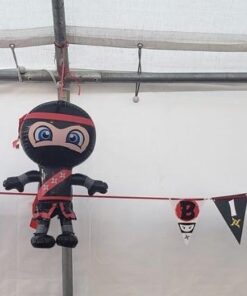 Ninja Happy Birthday Banner Pennant - Ninja Party Banner - Made in The USA 7 51yPJWW0FqL