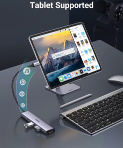 UGREEN USB C Hub, 4 Ports USB C to USB Hub with 4 USB 3.0 5Gbps Ports, Aluminium USB-C Multiport Splitter for PC Laptop MacBook Pro/Air iMac iPad Pro Surface, iPhone 15/15 Pro, Galaxy S23, and More 9 51yU9VZfYL