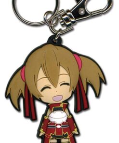 Great Eastern Entertainment Sword Art Online Happy Silica SD PVC Keychain Red, 2