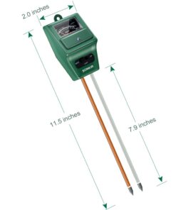 SONKIR Soil pH Meter, MS02 3-in-1 Soil Moisture/Light/pH Tester Gardening Tool Kits for Plant Care, Great for Garden, Lawn, Farm, Indoor & Outdoor Use (Green) 1 Pack 28 51yUtAukXcL