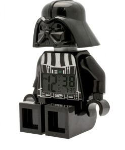 LEGO Star Wars 9002113 Darth Vader Kids Minifigure Light Up Alarm Clock | black/gray | plastic | 9.5 inches tall | LCD display | boy girl | official 25 51yZ6K9wI L