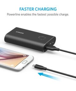 Anker [3-Pack Powerline Micro USB Cable (3ft), Charging Cable for Micro Port E-Readers and More Micro USB Devices(Black) 3ft Black 3 39 51yaPDX4H7L