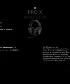 Logitech G PRO X Wireless Lightspeed Gaming Headset with Blue VO!CE Mic Filter Tech, 50 mm PRO-G Drivers, and DTS Headphone:X 2.0 Surround Sound Black Generation 1 42 51yauUV6U5L