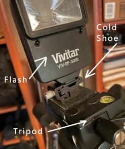 Camera Metal Cold Shoe Flash Stand Adapter with 1/4"-20 Tripod Screw Thread (2 Packs) Metal Cold Shoe 2P 13 51yfomtxwVL