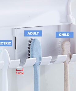 WAYCOM Dust-Proof Toothpaste Dispenser Toothpaste Squeezer Kit (Black) Black 20 51yhUsO8SPL