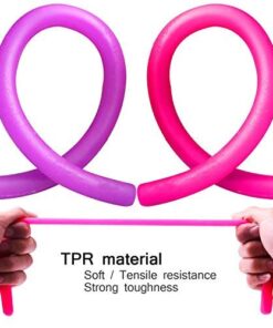 three carriage Colorful Sensory Fidget Stretch Toys-Stretchy Strings Fidget Toy for Relaxing Therapy (12 Pack 6 Colors) - for Adults and Kids-Stress Toy Helps with ADHD ADD OCD Autism Bad 11 51yhaSiOdsL