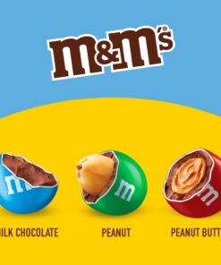 Alternative view of M&M'S Peanut, Peanut Butter & Milk Chocolate Variety Pack Full Size Milk Chocolate Candy Assortment, 30.58 oz 18 ct Original Version