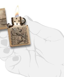Zippo Eagle Lighters Brushed Brass 28 51yk61X5GEL