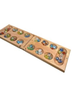 Melissa Wood Folding Mancala Board Game, 17.5 Inch Set 10 51yqMReXL