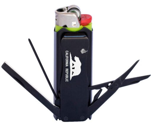 LighterBro Stainless Steel Lighter Sleeve Black Bear