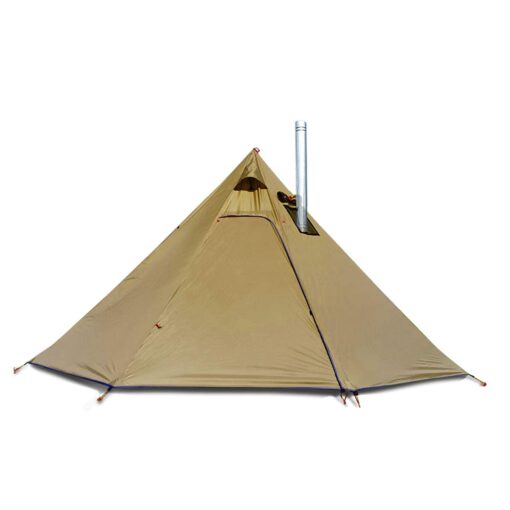 4 Persons 5lb Lightweight Tipi Hot Tents with Stove Jack, 7'3" Standing Room, Teepee Tent for Hunting Family Team Backpacking Camping Hiking Olive Drab