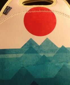 Artovida Artists Collective Insulated Neoprene Lunch Bag - Washable Soft Lunch Tote for Work and Picnic - Design By Budi Satria Kwan (Indonesia) – Ocean, Sea, Wave-Classic Budi Kwan The Wave 61 51ysaJgm1L