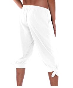 Men's Ankle Banded Pants Medieval Viking Navigator Pirate Costume Trousers Renaissance Gothic Pants Large White-short 9 51ywQuBqUrL