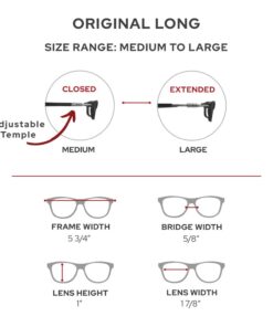 Clic Magnetic Reading Glasses, Computer Readers, Replaceable Lens, Original Long, (M-L, Black, 1.25 Magnification) 1.25 x 13 51ywZJiEk1L 1