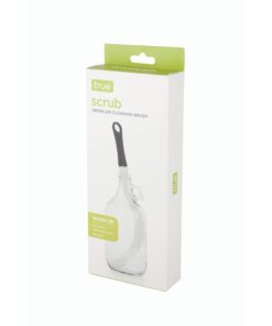 True Decanter and Growler Brush Multipurpose Glassware Cleaner, No-Scratch High-Tensile Foam Reusable Cleaning Accessory with Ergonomic Handle, White (3678) Black 9 51ywei5Y WL