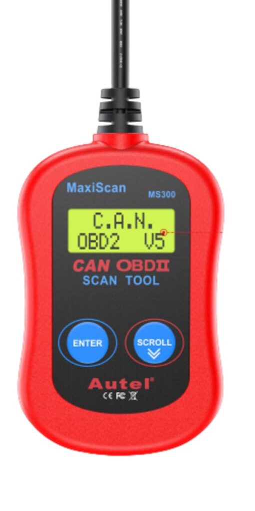 OBD2 Scanner CAN OBDII Code Reader - Scan Tool for Check Engine Light - Universal Diagnostic for Car, SUV, Truck and Van (MS300)