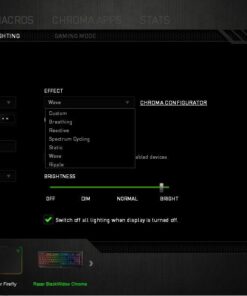 Razer BlackWidow Chroma: Clicky RGB Mechanical Gaming Keyboard - 5 Macro Keys Green Mechanical Switches (Tactile and Clicky) 36 51z PQiCkL