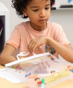 Really Good Stuff Hang-Up Clear Plastic Bags – Store Student Materials, Books, Center Activities – Safely Send Home Assignments – Sturdy Snap Shut Hanging Plastic Bags, 11”x13 3/4” (Set of 12) 17 51z5KHjOcxL