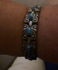 Wollet Jewelry Antique Style Blue Turquoise Magnetic Bracelets for Women 26 51z5ngo7wNL