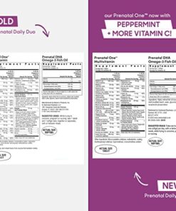 Rainbow Light Prenatal Daily Duo Multivitamin Kit, With Prenatal One Daily Multivitamin and Prenatal DHA Omega-3 Fish Oil for Mom's Health and Baby's Development Support, 30 Count 32 51z6PWiDxXL