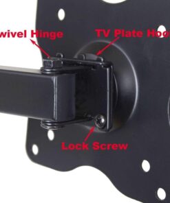 VideoSecu ML12B TV Wall Mount Articulating Arm Monitor Bracket for Most 19"-32", Some up to 47" LCD LED Plasma Flat Panel Screen TV with VESA 100/75mm M79 27 51z9K5Qd9CL