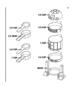 ThinkGeek Star Wars R2-D2 Measuring Cup Set - Body Built from 4 Measuring Cups and Detachable Arms Turn Into Nesting Measuring Spoons - Unique Kitchen Gadget 8 51zEd1YxMdL