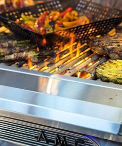 American Muscle Grill Freestanding Dual Fuel Wood/Charcoal/Gas Grill, 54-Inch, Natural Gas 15 51zEfEFalgL