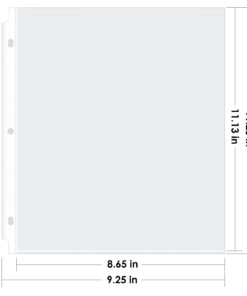 KTRIO Sheet Protectors 8.5 x 11 inch Clear Page Protectors for 3 Ring Binder, Plastic Sleeves for Binders, Top Loading Paper Protector Letter Size, 50 Pack 25 51zGX kUVCL