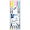 Staedtler 334SBGC1A6 6 Piece Triplus Fineliner Pastel Pen Set 1 5 51zGsakHCeL