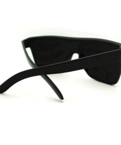 SUPER Dark Black Lens Sunglasses Flat Top Square Oversized Mob Style 7 51zH4K7miRL