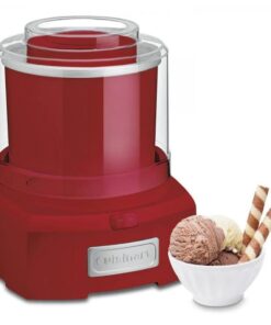 Alternative view of Cuisinart ICE-21RP1 1.5-Quart Frozen Yogurt, Ice Cream and Sorbet Maker, Double Insulated Freezer Bowl elminates the need for Ice and Makes Frozen Treats in 20 Minutes or Less, Red