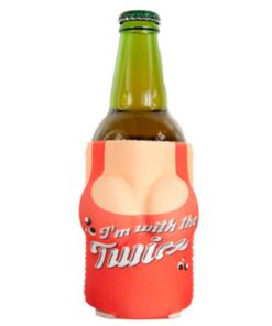 Alternative view of Boobzie "I'm With The Twins" Insulated Can Cover Multicoloured