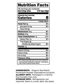 Terrasoul Superfoods Organic Reishi Mushroom Powder (4:1 Extract), 5.5 Oz, Immune Support, Stress Relief, Better Sleep, Embrace The Power of Adaptogenic Mushrooms 13 51zOhpIfgIL