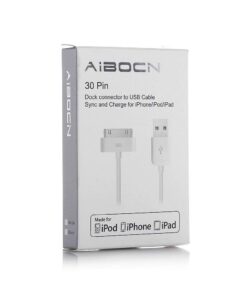 Aibocn MFi Certified 30 Pin Sync and Charge Dock Cable for iPhone 4 4S / iPad 1 2 3 / iPod Nano/iPod Touch - White Old Packaging 22 51zP2ws1vDL