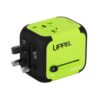 Travel Adapter Uppel Dual USB All-in-one Worldwide Travel Chargers Adapters for US EU UK AU About 152 Countries Wall Universal Power Plug Adapter Charger with Dual USB and Safety Fuse (Green) Green 23 51zREoreXQL