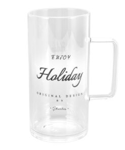Naroote Letter Pattern Clear Glass Tea Cup Gift Coffee Cup 700ml with Lid for Water (holiday) holiday 16 51zTsOoetoL