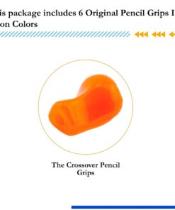 The Pencil Grip Neon, Universal Ergonomic Training Gripper for Righties and Lefties, 6 Count Assorted Colors (TPG-11306) 6 Count (Pack of 1) 11 51zWYUROWuL
