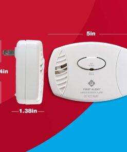 First Alert CO605 Plug-In Carbon Monoxide Detector with Battery Backup , White 1-Pack Alarm 23 51zaScXFEeL