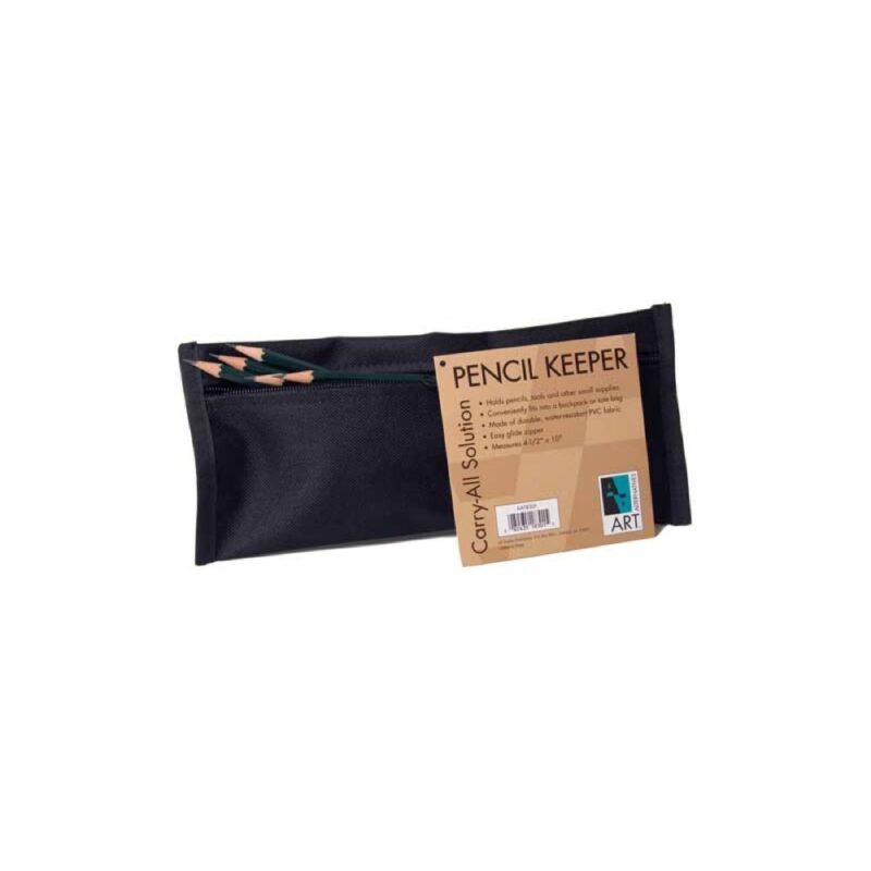 Catalog 7 Pencil Pouch Black 4.5 X 10 in