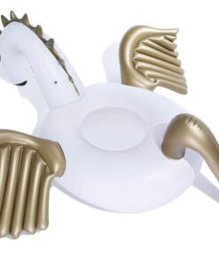 Jasonwell Giant Inflatable Pool Float - Golden Swan Pegasus Pool Floatie Summer Beach Swimming Outdoor Pool Party Lounge Raft Decorations Toys for Adults & Kids 23 51zgGbcv61L 2