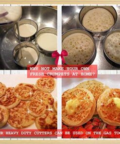 K&S Artisan 11 Round Cookie Biscuit Cutter Set - Graduated Circle Pastry Cutters for Donuts & Scones Heavy Duty 100% Stainless Steel Biscuit Cutter Tool with 4 Cookie Stencils 29 51zhIqjjXuL