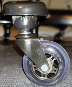 The Original Office Chair Caster Wheels Rollerblade Style (Set of 5), Safe for All Floors & Hardwood, Replacement for Desk Floor Mat, Universal Fit Modern 23 51zkoG12QqL