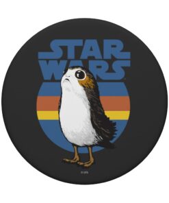 Star Wars Cute Porg Silhouette Retro Background PopSockets Standard PopGrip 8 51znJ3sKdML