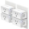 Kasa Smart Plug HS103P4, Smart Home Wi-Fi Outlet Works with Alexa, Echo, Google Home & IFTTT, No Hub Required, Remote Control, 15 Amp, UL Certified, 4-Pack, White Mini 4-Pack 6 51zoLDBO0wL