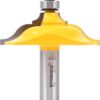 YONICO Table Edge and Handrail Router Bits 2-1/2-Inch Diameter Classical Ogee 1/2-Inch Shank 13127 Ogee & Cove - 1" Depth - 1/2" Shank