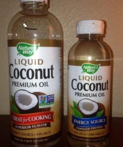 Nature's Way Premium Liquid Coconut Oil, 93% MCTs, Cold Pressed, 20 Fl. Oz Unflavored 20 Fl Oz (Pack of 1) 21 51ztAJXpo6L
